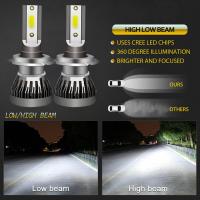 H7 Led Headlight 200W 2.LM Hi/Low Kit Bulbs Beam Lights Car 6000K Bulbs Headlight I1H4 Car Free Canbus Error Y0G3