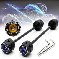 ด้านหน้าด้านหลังล้อส้อม Slider ProtectorFor Suzuki GSR750 GSR600 2006-2014 2011 2013อุปกรณ์เสริมรถจักรยานยนต์ Crash Axle