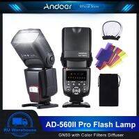 ✠ haochuo AD-560II Flash Speedlite On-camera GN50 with Color Filters Diffuser Hot Shoe Mount for Cameras