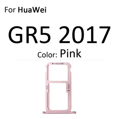 ที่ใส่ซิมการ์ดตัวอ่านถาดช่องเสียบไมโคร Sd ที่ใส่ขั้วต่อสำหรับ Huawei อะแดปเตอร์ Gr5ขนาด Honor 7X7วินาที