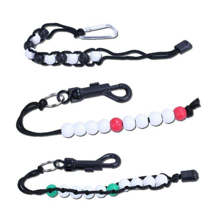 Golf Stroke Score Counter Rhinestones Bead Golf Stroke Counter Golf ...