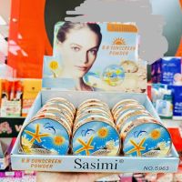 Sasimi BB Sunscreen Powder แป้งพัฟ แป้งตลับ 2 ชั้น ซาซิมิ ออเรนจ์ ดับเบิ้ล พาวเดอร์ ผลิตภัณฑ์ตกแต่งผิวหน้า 3ชิ้น สินค้าคุณภาพ บันนี้บันยินดีต้อนรับ