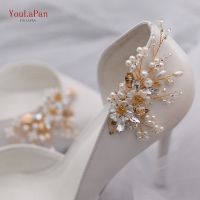 YouLaPan 2ชิ้น2020ใหม่รองเท้าคลิป Rhinestone เสน่ห์ผู้หญิงแต่งงานรองเท้าส้นสูงแฟชั่นหัวเข็มขัดอุปกรณ์เสริมเสื้อผ้าตกแต่ง X21