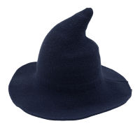 Women All-Match Cap Hat Pointed Autumn Winter Christmas Solid Witch Festival Party Wide Brim Halloween