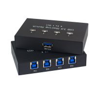 4 Ports USB3.0 Switch Sharer Four In One Out Switcher Multiple Computers Sharing Mouse And Keyboard USB3.0 Device Splitter