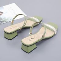 In the summer of 2023, new ladies sandals and slippers with thick heels and fashionable sandals with open toes Korean sexy Joker Sandals female.