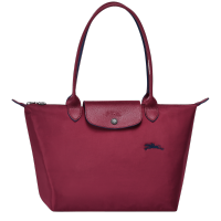 ของแท้100% LONGCHAMP _ แฟชั่น HANDBAG_FOLDING ไนลอนกระเป๋าสะพายไหล่ L2605619C87_SMALL_GARNET สีแดง