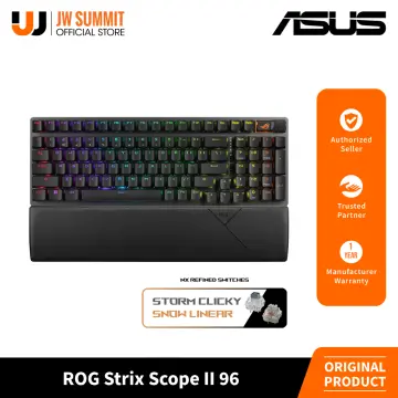 ASUS ROG Strix Scope II 96 Wireless Gaming Keyboard, Tri-Mode