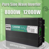 รับประกันอินเวอร์เตอร์เพียวไซน์เวฟอินเวอร์เตอร์12V 24V 48V DC เป็น AC 110V 220V 8000W 12000W หม้อแปลงแรงดันไฟฟ้าตัวแปลงรถยนต์แบบพกพาขายดีที่สุดอินเวอร์เตอร์พลังงานแสงอาทิตย์