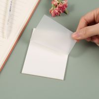 100 Sheets Transparent Sticky Notes Scrapes Stickers Note Pads Posted it Paper Clear Notepad School Stationery Office Supplies