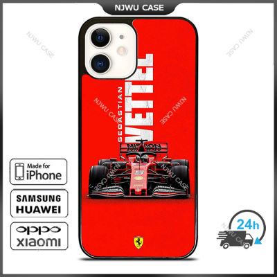 Sebastian Vettel Ferari F1 Phone Case for iPhone 14 Pro Max / iPhone 13 Pro Max / iPhone 12 Pro Max / XS Max / Samsung Galaxy Note 10 Plus / S22 Ultra / S21 Plus Anti-fall Protective Case Cover