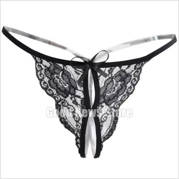 3Pcs Women Lace G String Solid Color Panty Hollow Out Embroidery Flowers  Panties Seamless Female Underwear Plus Size Breathable