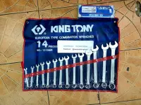 Kingtony 1215mr  ประแจแหวนข้างปากตาย 14ตัวชุด 8-24 มิล