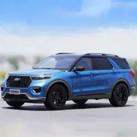 โมเดลรถ Ford Explorer 2020รุ่นที่หกเครื่องชั่ง1:18รถโลหะผสมสำหรับผู้ใหญ่คอลเลคชั่นงานอดิเรกของขวัญแบบโลหะจอแสดงผลแบบคงที่