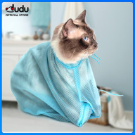DUDU Pet Túi Tắm Chải Lông Cho Mèo Túi Lưới Giặt Cho Mèo Hạn Chế Cắn Cho thumbnail