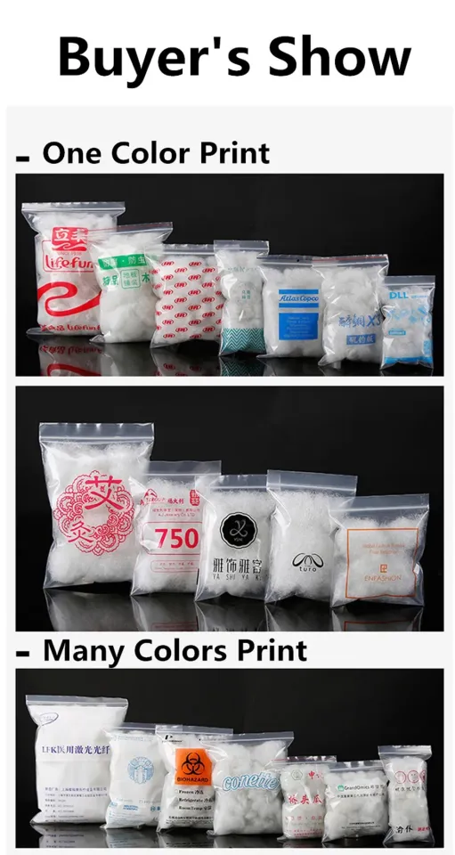 StoBag 100pcs Transparent Small Ziplock Plastic Bags Jewelry Gift Food  Reclosable Storage Bag Custom Print Logo Packaging Clear