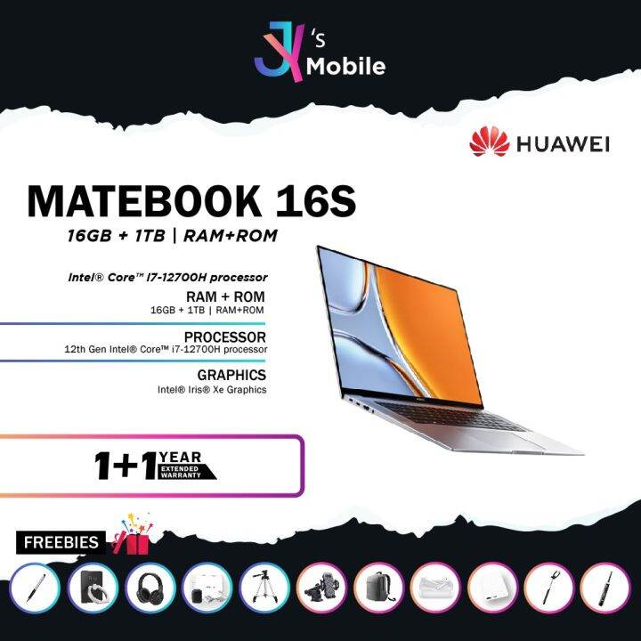 HUAWEI Matebook 16s i7-12700H - Original HUAWEI Malaysia | Lazada