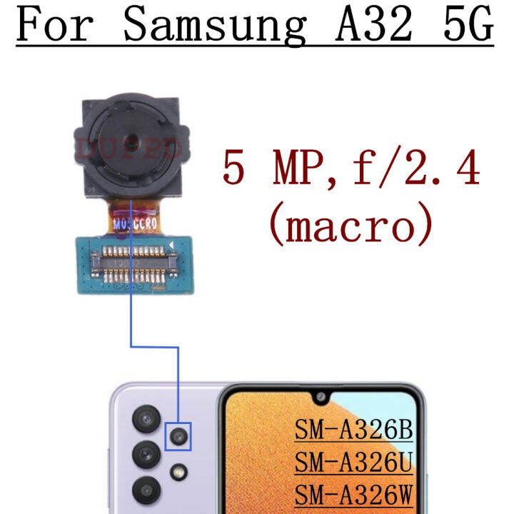 kembali-kamera-utama-unama-a32-samsung-galaxy-5g-a326w-a326b-sm-a326u-depan-lebar-asal-menghadap-kamera-belakang-สายเคเบิลงอได้