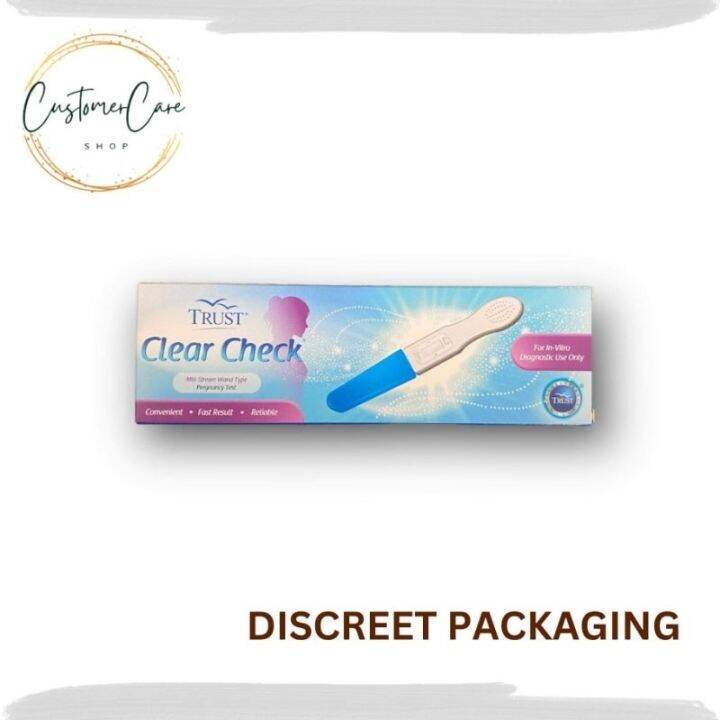 Trust Clear Check Pregnancy Test MidStream Wand Type Lazada PH