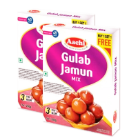 แป้งทอดสำเร็จรูปสำหรับขนม กุหลาบ ยามูน (Gulab Jamun Mix) – Aachi (200 กรัม / Grams) ซื้อ 1 แถม 1