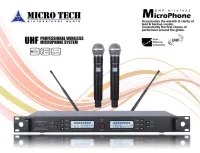 MICRO TECH MT-555S ไมโครโฟนไร้สายถือคู่ ปรับความถี่ได้ (ถูกต้องตาม กสทช. อนุญาต)