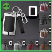 UHXF สังกะสีอัลลอยด์ เคสกุญแจรีโมท ที่วางของ ตัวป้องกันกุญแจ เคสกุญแจรถ แฟชั่นสำหรับผู้หญิง การป้องกันเต็มรูปแบบ ปลอกหุ้มเปลือกหอย สำหรับ เรโนลต์/Koleos/Kadjar/คลีโอ/Megane/ยันต์ที/เอสเพซ/โซอี้ อุปกรณ์เสริมรถยนต์