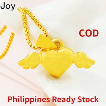 Real Gold] Pure 18k Saudi Gold Necklace Pawnable Original Necklace for  Women Necklace for Girls Korean Style Good Luck Couple Necklace Love Pendant  Fasion Jewellery Not Fade Birthday Present Engagement Gift Necklaces