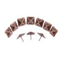 ✲◙◎ 10pcs Furniture Decorative Tack Stud Pushpin Red Bronze 19x19mm Upholstery Nail Tachas Jewelry Gift Box Door Sofa