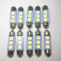 10pcs Festoon led White Car Auto 36mm 39mm 41mm 5050 3-SMD Reading Lights Festoon Dome light Chip Light Bulbs License plate lamp Bulbs  LEDs HIDs