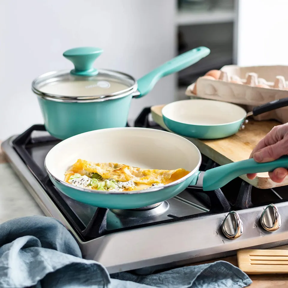 Rio Ceramic Nonstick 13.5 Frypan, Turquoise