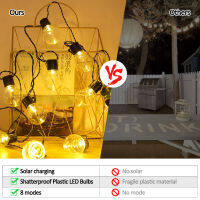 Solar String Lights Outdoor 10/20/30 LED G50 Globe String Light Safe Convenient And Durable Fairy Light String Light Outdoor