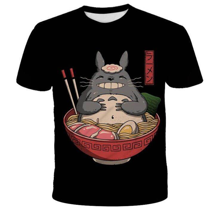 ใหม่ตลกฤดูร้อนคลาสสิก-totoro-การ์ตูน-3d-พิมพ์เสื้อยืดผู้ชายน่ารักสบายๆ-kawaii-การ์ตูนเด็ก-harajuku-t-เสื้อแขนสั้น