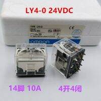 รีเลย์กลาง24vdc Ly4-0ใหม่ Ly4-O 24V 10a 14pin