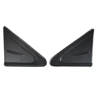 LH &amp; RH Door Mirror Flag Corner Pillar Garnish Triangle Molding Covers Trim for 2019-2021 Toyota Corolla EU Model