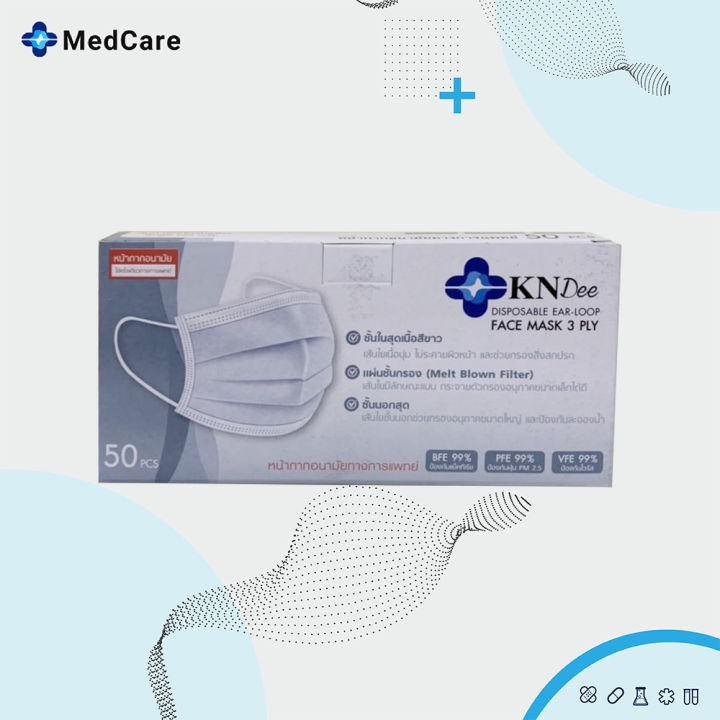 kndee-mark-หน้ากากอนามัย-ทางการแพทย์-ชนิด-3-ชั้น-50-กล่อง