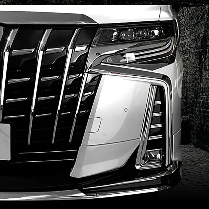 for Toyota Alphard 30 Series Front Bumper Trim Protector Strip Fog Lamp ...