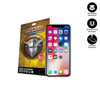 Apple iPhone X ( iPhone 10) X-One Extreme Shock Eliminator ( 3rd 3) Clear Screen Protector