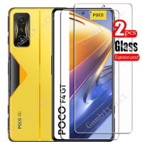 2PCS สำหรับ Xiaomi Poco F4 GT 6.67 "HD กระจกนิรภัยป้องกัน PocoF4GT 21121210G โทรศัพท์ป้องกันหน้าจอฟิล์ม