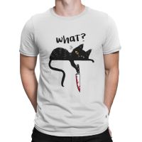 Men With Knife T Shirt Pew Pew Madafakas Cat Animal Pure Cotton Clothing Casual Short Sleeve Round Neck Tees Printed T-Shirts XS-4XL-5XL-6XL