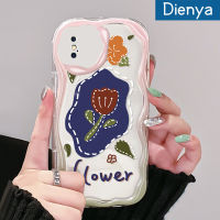 เคส Dienya สำหรับ iPhone X Xs Xr Xs Max ดอกกุหลาบมีสไตล์สวยงามลวดลายดอกไม้สีสันสดใสขอบเนื้อครีมนุ่มนวลเคสโทรศัพท์โปร่งใสกันกระแทกเคสซิลิโคนใส