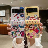 เคสโทรศัพท์การ์ตูนอนิเมะสุดหรูสำหรับ Samsung Galaxy Z Flip 5 Zflip 3 Zflip 4 5G ปลอกปกหลังกันตก