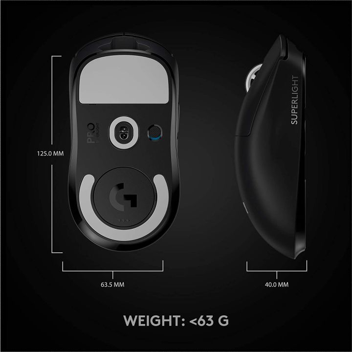 logitech-g-pro-x-superlight-gaming-wireless-mouse-สีดำ-ประกันศูนย์-2ปี-ของแท้-black