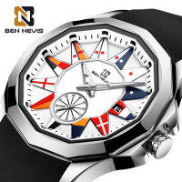 【Cw】Ben Nevis Hot Selling Cross Border New og Men S Quartz Watch สายยางซิลิโคนวันที่กีฬาทหาร Leisure