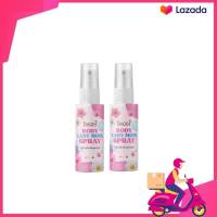 สเปร์ น้องสาวหลีหอม Spray pink lady 10 ml.  2 ขวด ปิดชื่อสินค้าหน้ากล่อง