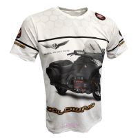 New！Honda GoldWING MAROON 2023！GL1800 2007 Printed Short Sleeve T-shirt High quality products （Freeprinting of names）