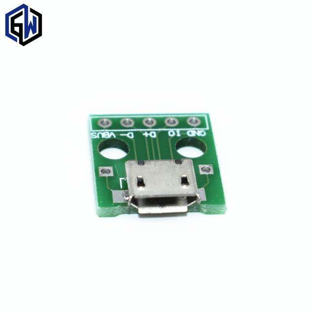 Micro Usb To Dip Adapter 5pin Female Connector B Type Pcb Converter Lazada Ph 2299