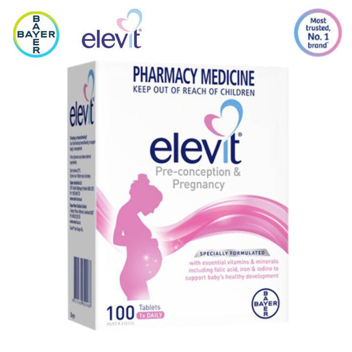 [จัดส่งที่รวดเร็ว] Elevit Elevit Pregnant Women Multivitamin Folic Acid