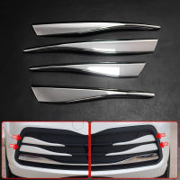 4Pcs For Volkswagen For VW Golf 8 MK8 2020  Silver Front Bumper Side Fender Fog Light Grille Cover Trim Car Styling