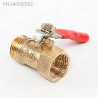 ☃┅✹ Brass Mini Shut Off Ball Valve 1/8 1/4 3/8 1/2 Female to Male BSP Threaded Air Water Oil Flow Control Plumbing Fitting