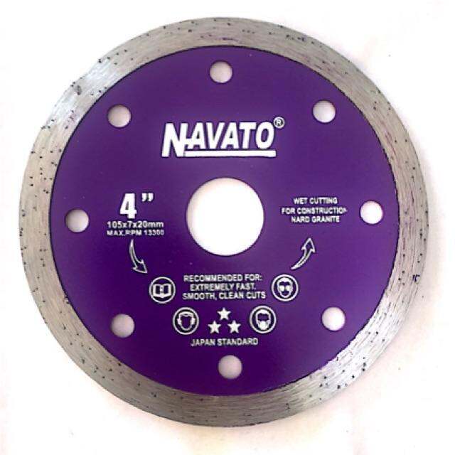 4” Navato Diamond Cutting Disc Wet Lazada